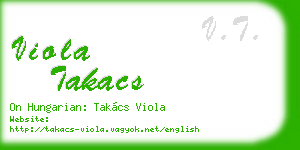 viola takacs business card